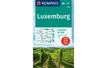 Hiking Maps Europe Kompass-Kartenset 2202, Luxemburg 1:50.000 Kompass-Karten GmbH