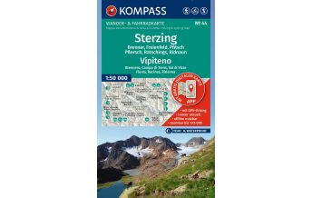 Wanderkarten Südtirol & Dolomiten Kompass-Karte 44, Sterzing/Vipiteno 1:50.000 KOMPASS freytag & berndt