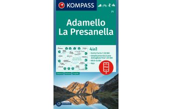 Wanderkarten Italien Kompass-Karte 71, Adamello, La Presanella 1:50.000 Kompass-Karten GmbH