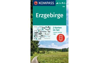 Hiking Maps Germany Kompass-Kartenset 866, Erzgebirge 1:50.000 Kompass-Karten GmbH
