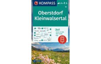 Wanderkarten Vorarlberg Kompass-Karte 03, Oberstdorf, Kleinwalsertal 1:25.000 KOMPASS freytag & berndt