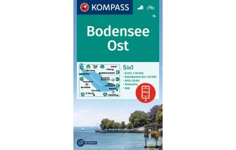 Wanderkarten Nordostschweiz Kompass-Karte 1b, Bodensee Ost 1:50.000 KOMPASS freytag & berndt