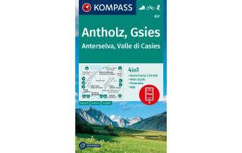 Hiking Maps South Tyrol + Dolomites Kompass-Karte 057, Antholz/Anterselva, Gsies/Valle di Casies 1:25.000 Kompass-Karten GmbH