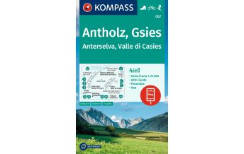 Hiking Maps South Tyrol + Dolomites Kompass-Karte 057, Antholz/Anterselva, Gsies/Valle di Casies 1:25.000 Kompass-Karten GmbH