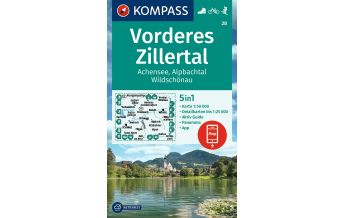 Wanderkarten Tirol Kompass-Karte 28, Vorderes Zillertal 1:50.000 KOMPASS freytag & berndt