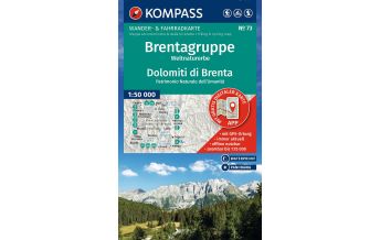 Wanderkarten Italien Kompass-Karte 73, Brentagruppe/Dolomiti di Brenta 1:50.000 KOMPASS freytag & berndt