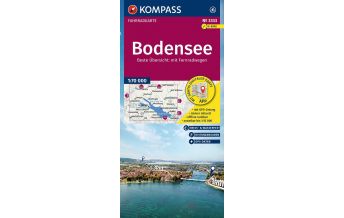 Radkarten Kompass-Fahrradkarte 3333, Bodensee 1:70.000 KOMPASS freytag & berndt