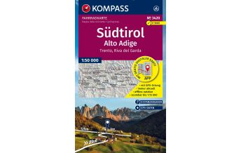 Radkarten KOMPASS Fahrradkarte 3420 Südtirol / Alto Adige, Trento, Riva del Garda (4 Karten im Set) 1:50.000 Kompass-Karten GmbH