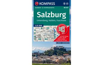 Hiking Maps Salzkammergut Kompass-Karte 017, Salzburg, Untersberg, Hallein, Fuschlsee 1:25.000 Kompass-Karten GmbH