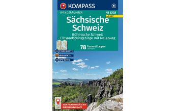 Wanderführer KOMPASS Wanderführer 5325, Sächsische Schweiz, Böhmische Schweiz, Elbsandsteingebirge mit Malerweg, 78 Touren/Etappen mit Extra-Tourenkarte KOMPASS freytag & berndt