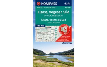 Wanderkarten Schweiz & FL Kompass-Kartenset 2222, Elsass/Alsace, Vogesen Süd/Vosges du Sud 1:50.000 Kompass-Karten GmbH
