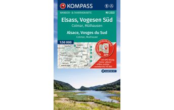 Hiking Maps Switzerland Kompass-Kartenset 2222, Elsass/Alsace, Vogesen Süd/Vosges du Sud 1:50.000 Kompass-Karten GmbH