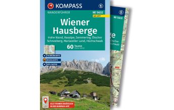 Wanderführer KOMPASS Wanderführer 5632, Wiener Hausberge, 60 Touren mit Extra-Tourenkarte KOMPASS freytag & berndt