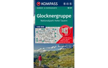 Wanderkarten Tirol Kompass-Karte 39, Glocknergruppe, Nationalpark Hohe Tauern 1:50.000 Kompass-Karten GmbH