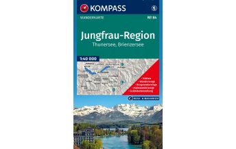Wanderkarten Schweiz & FL Kompass-Karte 84, Jungfrau-Region, Thunersee, Brienzersee 1:40.000 KOMPASS freytag & berndt