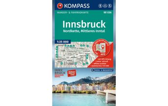 Hiking Maps Tyrol Kompass-Karte 036, Innsbruck, Nordkette, Mittleres Inntal 1:35.000 1:35.000 Kompass-Karten GmbH