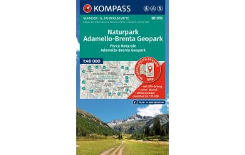 Wanderkarten Italien Kompass-Karte 070, Naturpark Adamello-Brenta Geopark 1:40.000 KOMPASS freytag & berndt