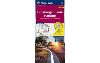 Radkarten Deutschland KOMPASS Fahrradkarte 3314, Lüneburger Heide, Harburg mit Knotenpunkten 1:70.000 KOMPASS freytag & berndt