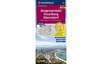Radkarten Österreich Kompass-Fahrradkarte 3357, Bregenzerwald, Vorarlberg, Oberstdorf 1:70.000 KOMPASS freytag & berndt