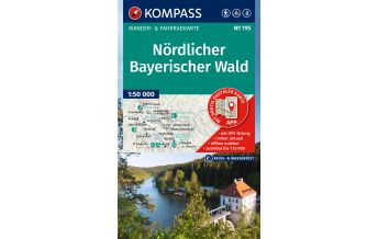 Hiking Maps Bavaria Kompass-Karte 195, Nördlicher Bayerischer Wald 1:50.000 Kompass-Karten GmbH