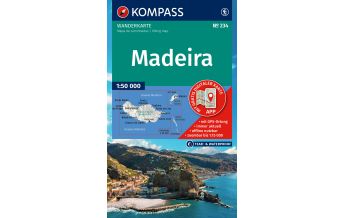 Wanderkarten Portugal Kompass-Karte 234, Madeira 1:50.000 Kompass-Karten GmbH