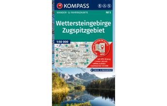 Hiking Maps Tyrol KOMPASS Wanderkarte 5, Wettersteingebirge, Zugspitzgebiet 1:50.000 Kompass-Karten GmbH