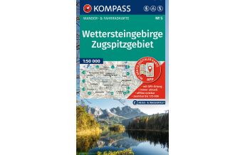 Hiking Maps Tyrol KOMPASS Wanderkarte 5, Wettersteingebirge, Zugspitzgebiet 1:50.000 Kompass-Karten GmbH