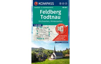 Wanderkarten Schwarzwald - Schwäbische Alb KOMPASS Wanderkarte 891 Feldberg, Todtnau, Kirchzarten, Hinterzarten 1:25.000 KOMPASS freytag & berndt