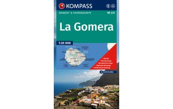 Wanderkarten Spanien Kompass-Karte 231, La Gomera 1:30.000 Kompass-Karten GmbH