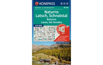 Wanderkarten Südtirol & Dolomiten Kompass-Karte 051, Naturns/Naturno, Latsch/Laces, Schnalstal/Val Senales 1:25.000 KOMPASS freytag & berndt