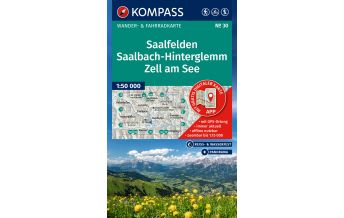 Hiking Maps Salzburg Kompass-Karte 30, Saalfelden, Saalbach-Hinterglemm, Zell am See 1:50.000 Kompass-Karten GmbH