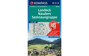 Wanderkarten Tirol Kompass-Karte 42, Landeck, Nauders, Samnaungruppe 1:50.000 Kompass-Karten GmbH