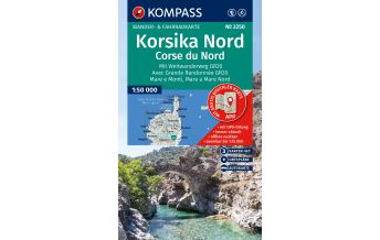 Hiking Maps France Kompass-Kartenset 2250, Korsika Nord/Corse du Nord 1:50.000 Kompass-Karten GmbH