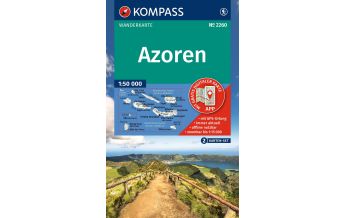 Hiking Maps Portugal Kompass-Kartenset 2260, Azoren 1:50.000 Kompass-Karten GmbH