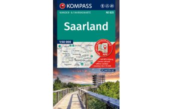 Wanderkarten Deutschland Kompass-Kartenset 825, Saarland 1:50.000 KOMPASS freytag & berndt