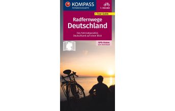 Radkarten Deutschland KOMPASS Radfernwegekarte Radfernwege Deutschland 1:550.000 KOMPASS freytag & berndt