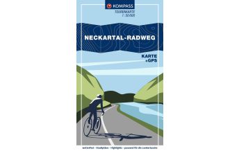 Radkarten Deutschland KOMPASS Fahrrad-Tourenkarte Neckartal-Radweg 1:50.000 KOMPASS freytag & berndt