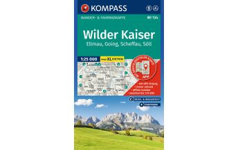 Wanderkarten Tirol Kompass Wanderkarte 134 Wilder Kaiser - Ellmau - Going - Scheffau - Söll 1:25.000 KOMPASS freytag & berndt