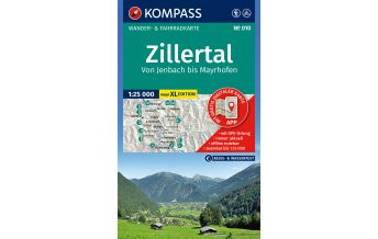 Hiking Maps Tyrol KOMPASS Wanderkarte 010 Zillertal - Von Jenbach bis Mayrhofen 1:25.000 Kompass-Karten GmbH