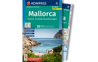 Wanderführer KOMPASS Wanderführer Mallorca Strand- und Küstenwanderungen, 35 Touren mit Extra-Tourenkarte KOMPASS freytag & berndt
