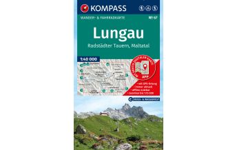 KOMPASS Wanderkarte 67 Lungau, Radstädter Tauern, Maltatal 1:40.000 KOMPASS freytag & berndt