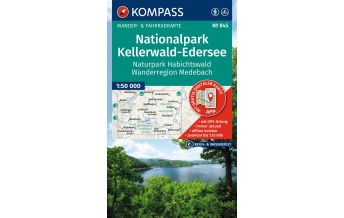 KOMPASS Wanderkarte 845 Nationalpark Kellerwald-Edersee, Naturpark Habichtswald, Wanderregion Medebach 1:50.000 KOMPASS freytag & berndt