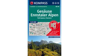KOMPASS Wanderkarte 69 Gesäuse, Ennstaler Alpen, Pyhrnpass, Eisenerz 1:35.000 KOMPASS freytag & berndt