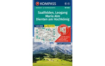 KOMPASS Wanderkarte 083 Saalfelden, Leogang, Maria Alm, Dienten am Hochkönig 1:25.000 KOMPASS freytag & berndt