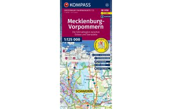 Radkarten Deutschland KOMPASS Großraum Fahrradkarte 3702, Mecklenburg-Vorpommern 1:125.000 KOMPASS freytag & berndt