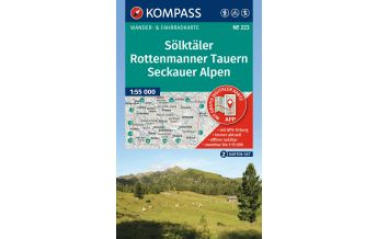 KOMPASS Wanderkarten-Set 223 Sölktäler, Rottenmanner Tauern, Seckauer Alpen (2 Karten) 1:55.000 KOMPASS freytag & berndt