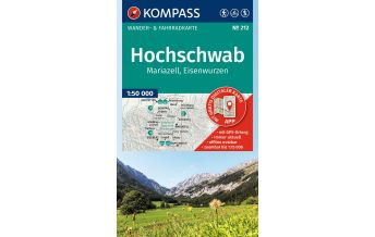 KOMPASS Wanderkarte 212 Hochschwab, Mariazell, Eisenwurzen 1:50.000 KOMPASS freytag & berndt