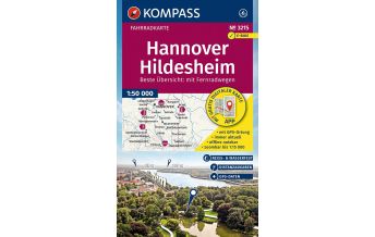 KOMPASS Fahrradkarte 3215 Hannover, Hildesheim 1:50.000 KOMPASS freytag & berndt
