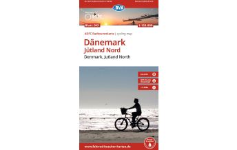 BVA ADFC Radtourenkarte Dänemark, Jütland Nord 1:150.000 KOMPASS freytag & berndt