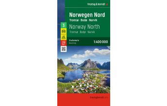Straßenkarten Skandinavien Norwegen Nord, Straßenkarte 1:400.000, freytag & berndt KOMPASS freytag & berndt